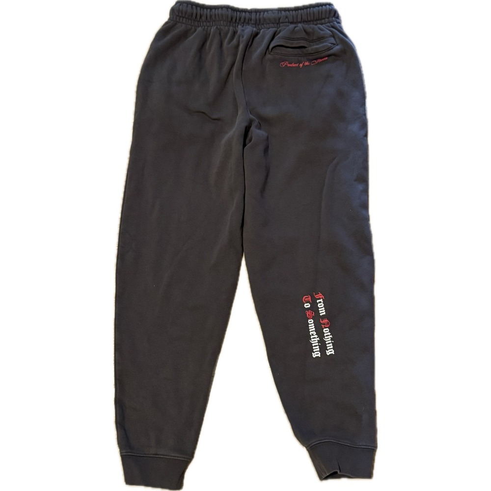 Hoodrich Kids Joggers Charcoal Gray Fleece Sweatpants Size L 12-13Y Streetwear - Picture 2 of 4